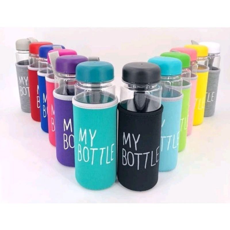 My Bottle Bulat + Pouch BPA FREE Botol Minumal My Bottle BPA Free Tempat Minuman