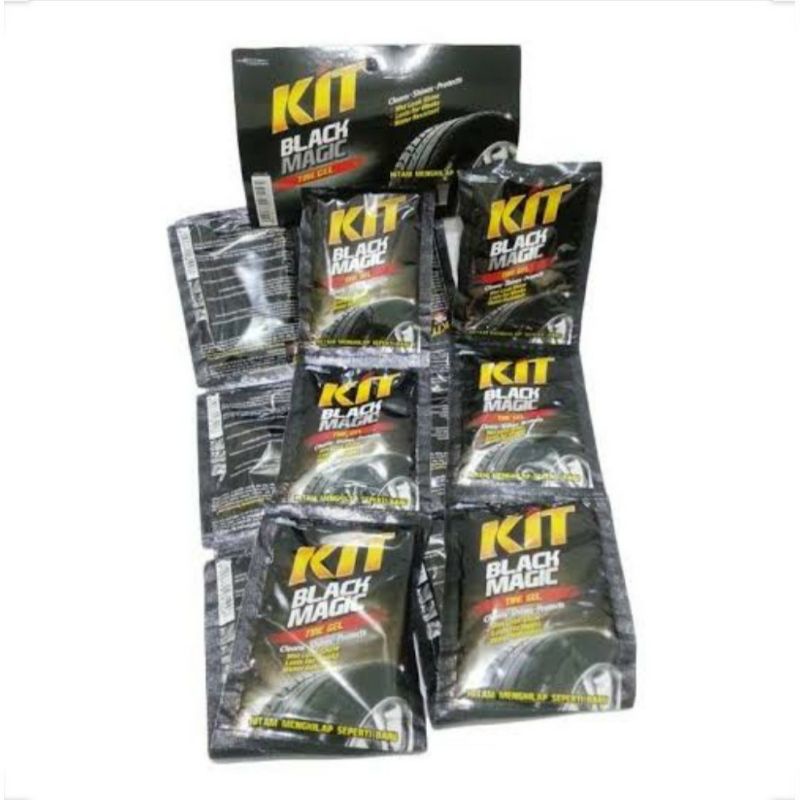 KIT BLACK MAGIC 35ml/poles Ban/pengkilap ban/kit poles/perawatan mobil/motor