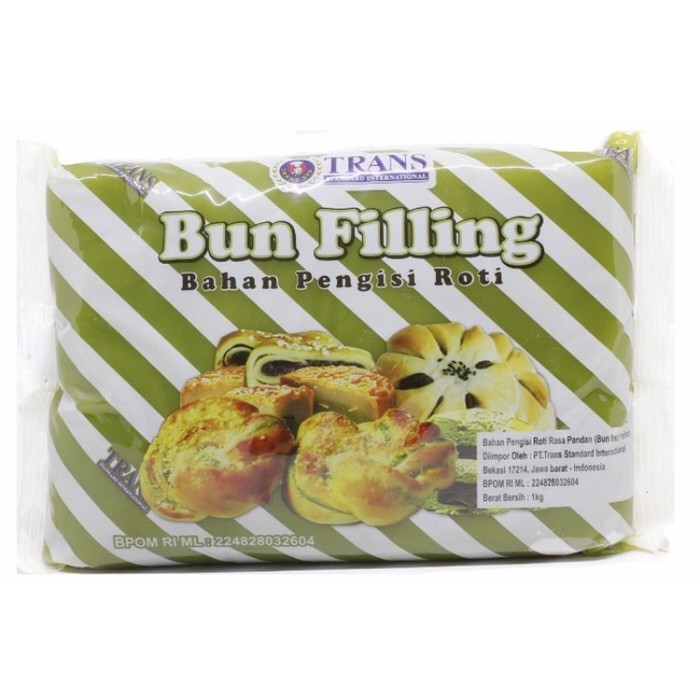 Isian Roti Trans Bun Filling Pandan 1kg