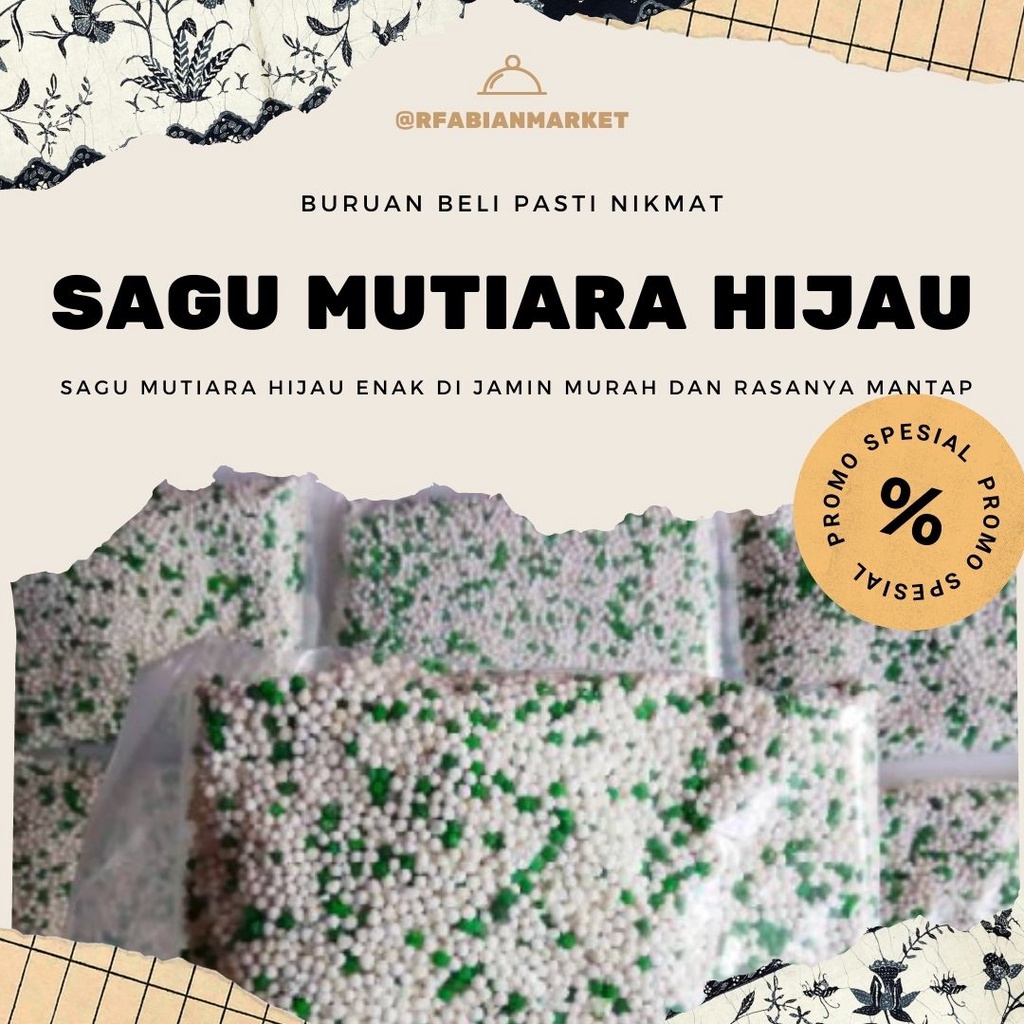 

[ BISA COD ] 0RlGINAL✅Sagu Mutiara Hijau Uenak produk terlris