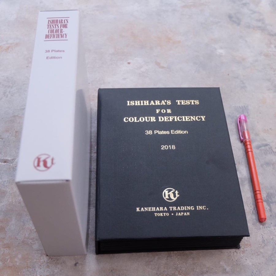 [ ORIGINAL ] Buku Tes Buta Warna Ishihara Sekolah Tinggi Kedinasan dan BUMN 38 Plates Dari Jepang Im