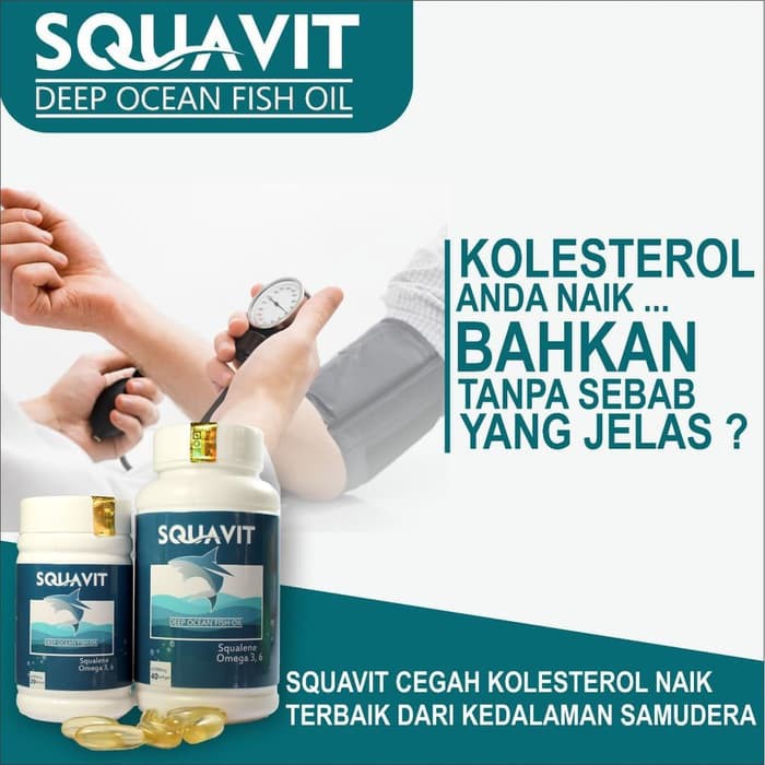 SQUAVIT Isi 20 Softgel @1000mg Minyak Hati Ikan Hiu Squalene Omega pdo omg