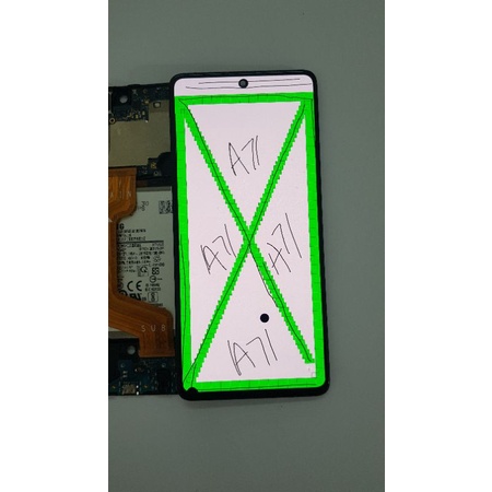 LCD Samsung A71 (SM A715) Amoled - Original Copotan - Minus Lcd tompel