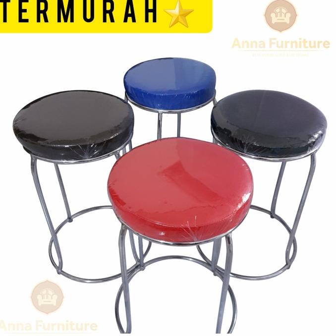 Kursi Bulat/ Kursi Cafe / Bar / Kursi Besi Tinggi 50Cm