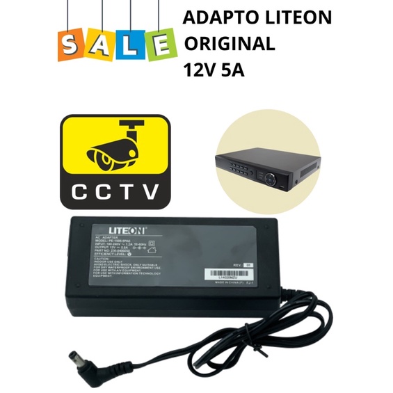 ASTRO LITEON ORIGINAL ADAPTOR 12V 5A bisa buat DVR CCTV model: PE-1508-5PA6