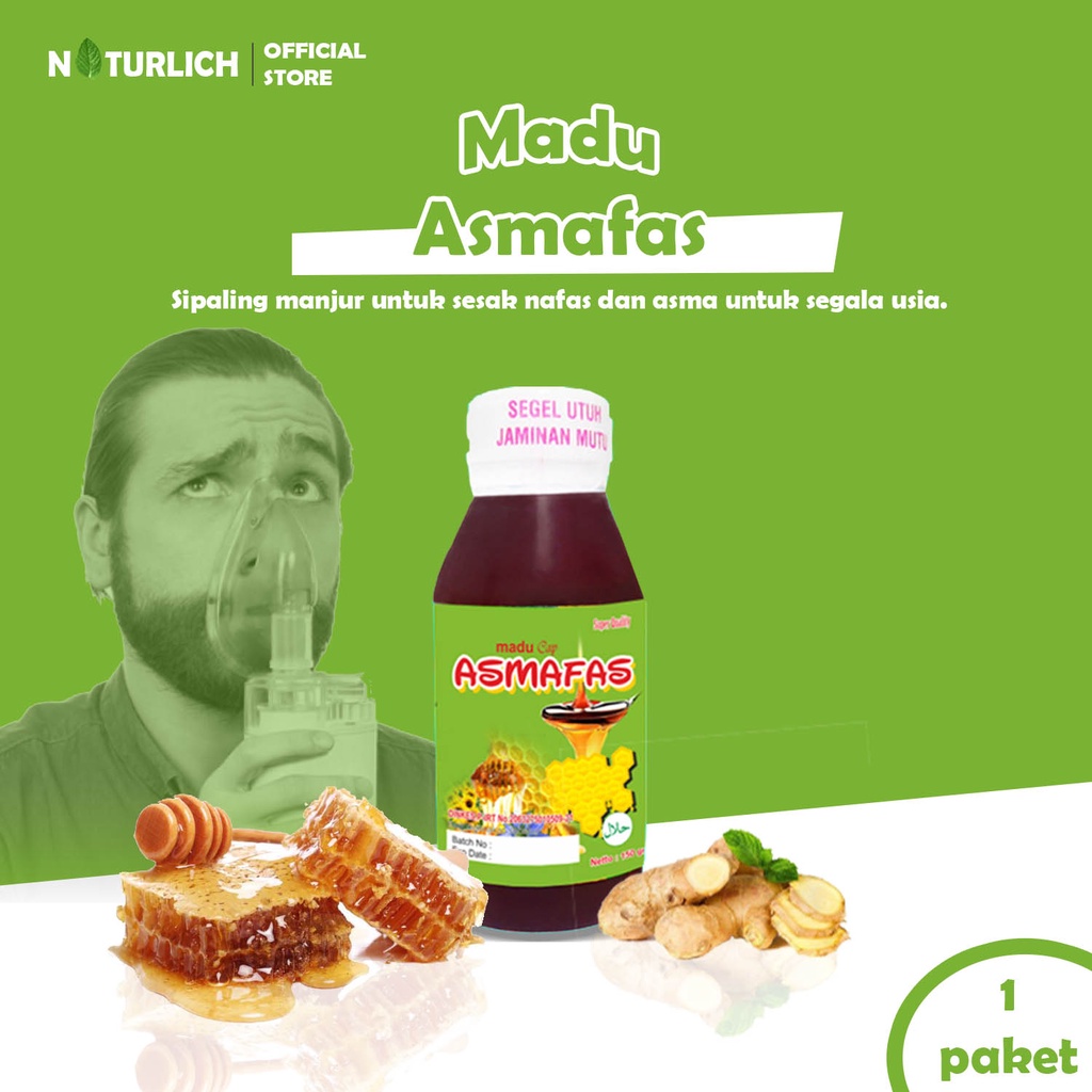 

Madu Mafas Asmafas 150gr Membantu Atasi Asma, Batuk, dan Flek Paru