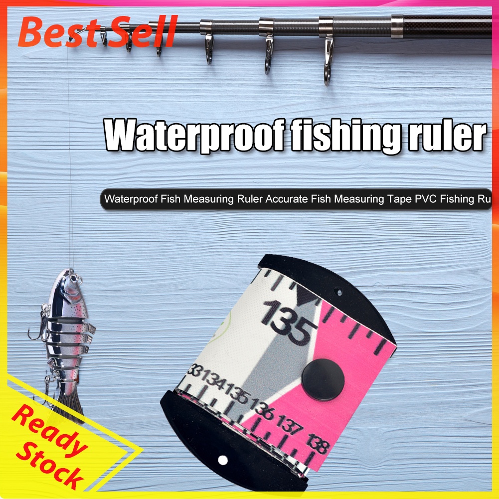 Waterproof Foldable Fishing Ruler Accurate Lure Fishing Measure Tape Tackle