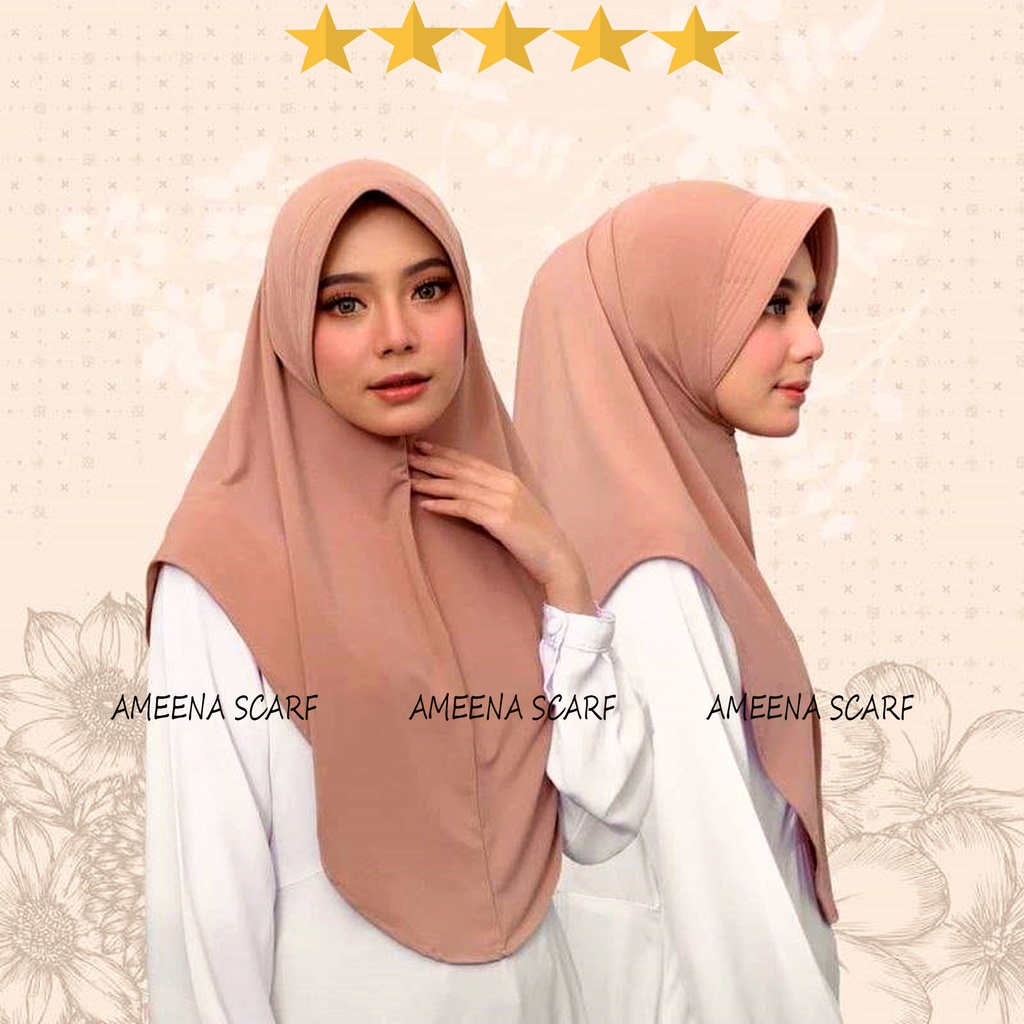 hijab instan/hijab bergo kekinian viral 2022/hijab jersey/hijab menutup dada/hijan murah grosir/cod