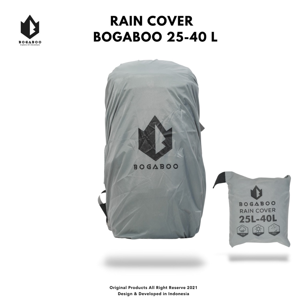 Cover Bag BOGABOO Waterproff 30 Liter (Bisa untuk 25-40 Liter)Sarung Pelindung TAS - Raincover - Rain Cover Bag Sarung Tas