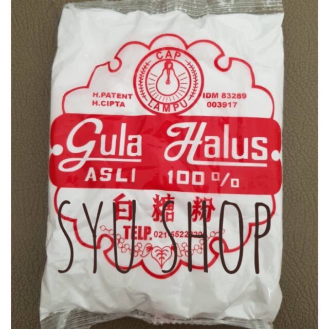 

FREE ONGKIR gula halus asli cap lampu 250 gr