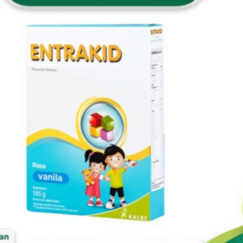 

Entrakid Vanila/ susu nutriri anak rasa vanila