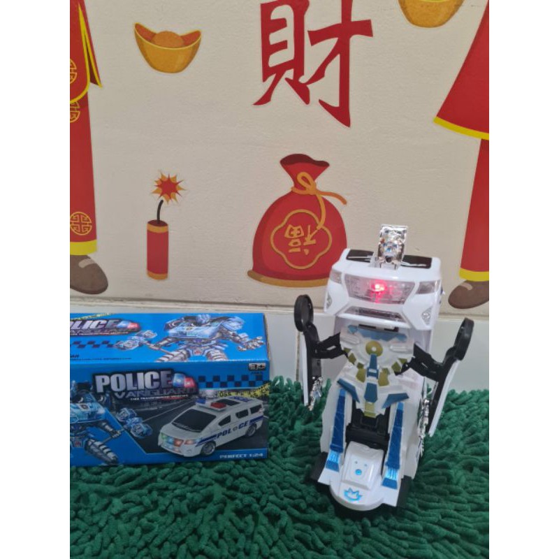 family games MAINAN MOBIL POLICE POLISI ROBOT TEMBAKAN SIRINE LAMPU