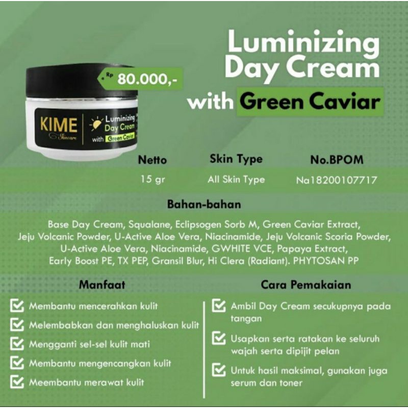Krim pagi kime skincare