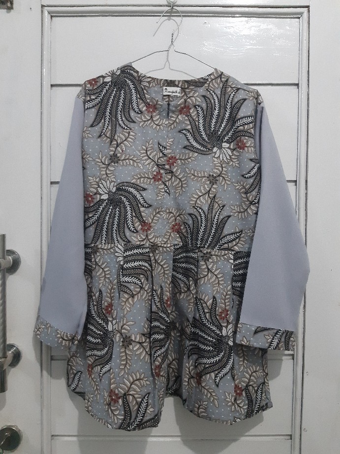 M L Xl Xxl Tunic Batik Motif Trend Seragam Batik Baju Batik Wanita