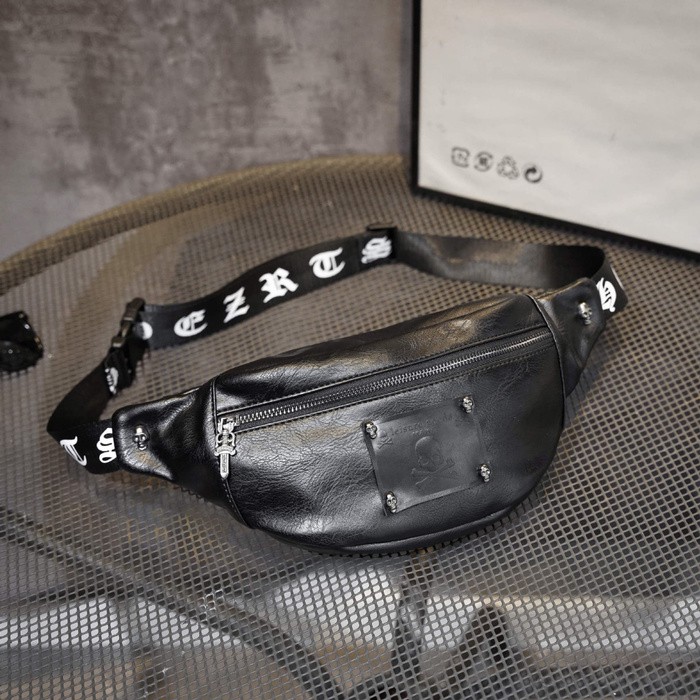 Tas Selempang Kulit Bahu Pria Waistbag Slingbag 3130
