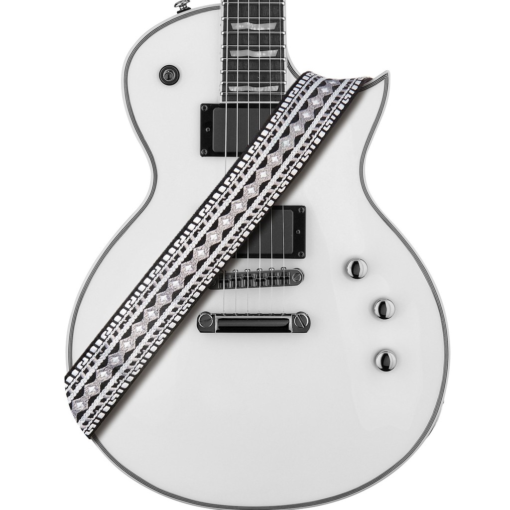 Amumu CO05E-GY Strap Gitar motif Hootenanny White Black White