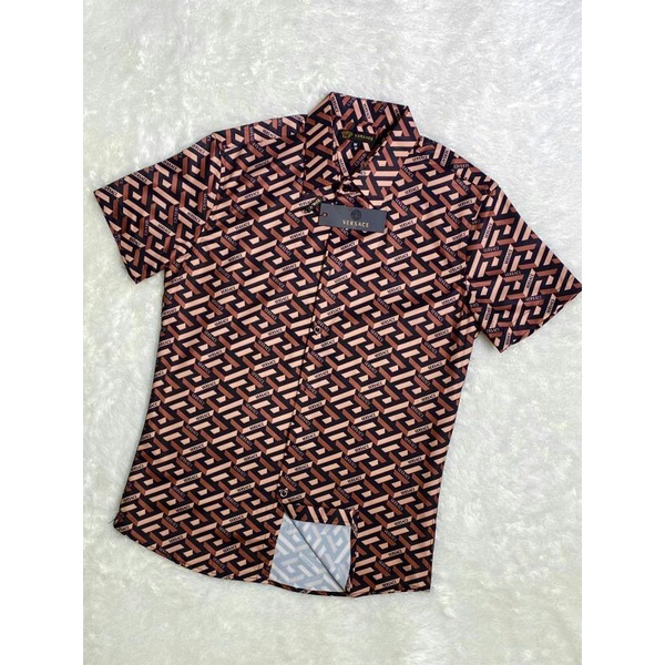 KAOS KEMEJA PRIA IMPORT BRANDED VERSACE MIRROR