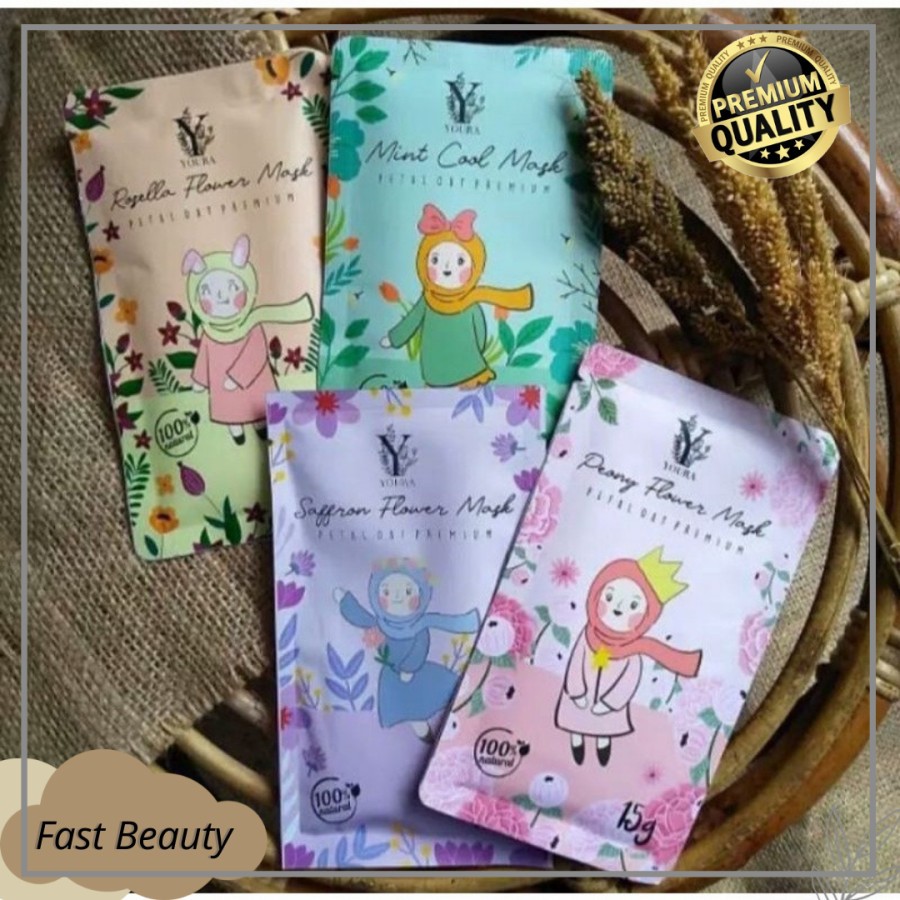 Masker Wajah Youra Oat Premium Mask 15 gram