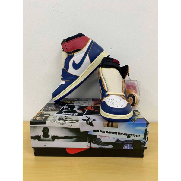 Jordan 1 Retro High Union Los Angeles Blue Toe-White/Storm Blue-Varsity Red-Black