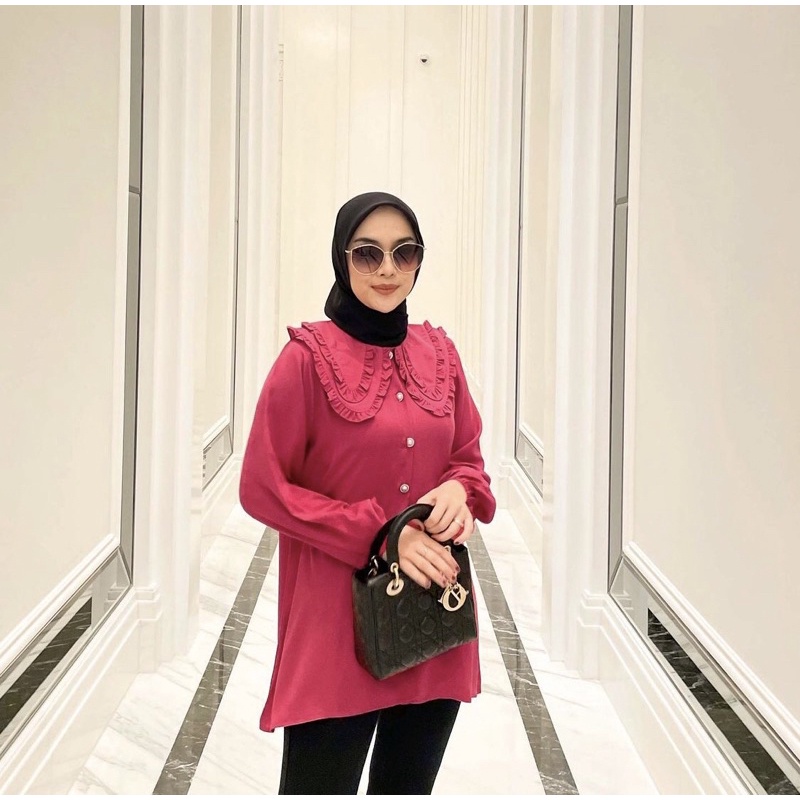 AUDREY - ISABELLE BLOUSE VANILLA HIJAB