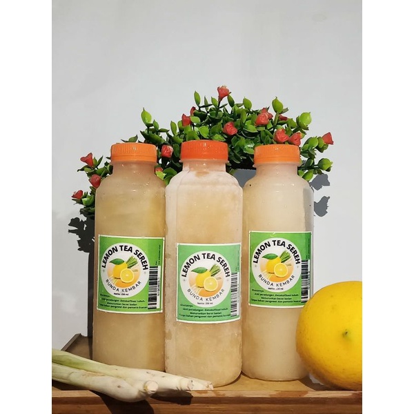 

minuman herbal lemon tea sereh