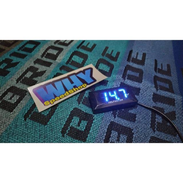 VOLT METER RIZOMA - VOLT METER AKI - PENGUKUR DAYA AKI - VOLT METER 12 VOLT