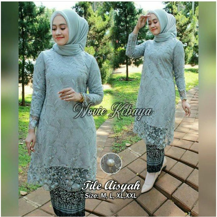 stelan kebaya tille aisyah new