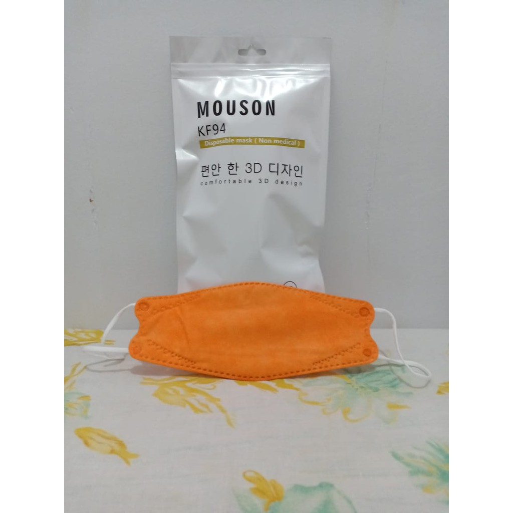 MASKER KF94 MOUSON 4 LAPIS / MASKER 4 PLY (ISI 10 PCS PER BUNGKUS)