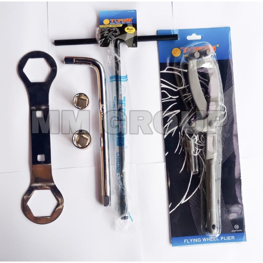 PROMO Paket alat montir, paket buka CVT matic lengkap murah dan original - Treker + Kunci Kopling CV