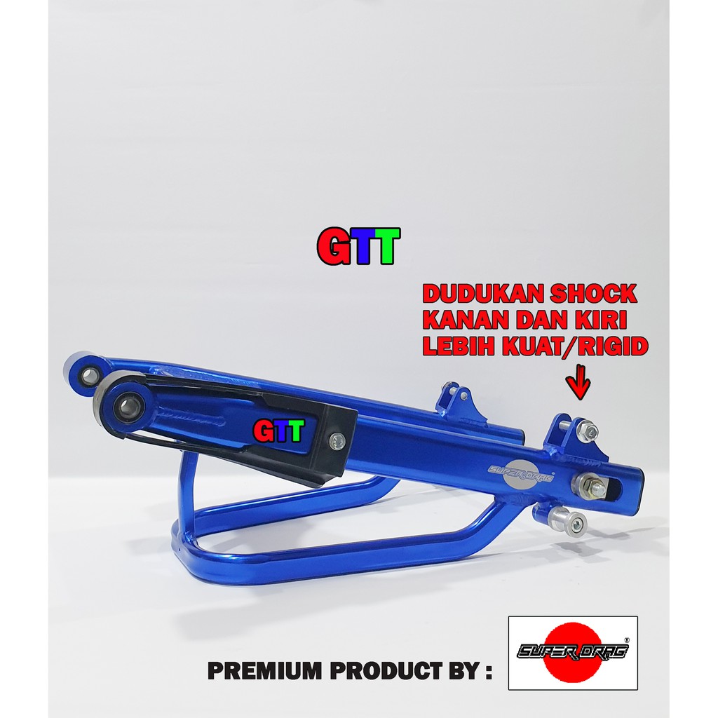 Swing Arm Jupiter Z Merek Super DRAG Aluminium CNC Warna Anodize