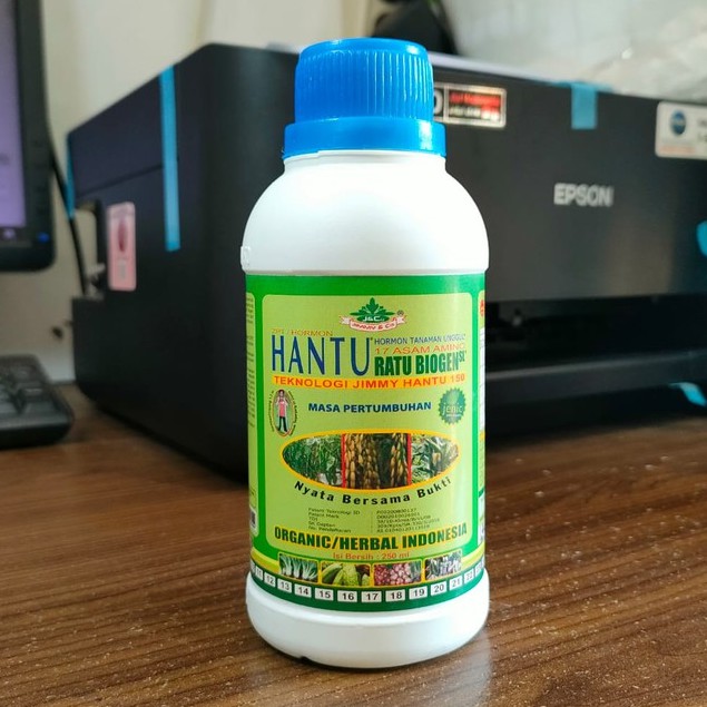 pupuk HANTU PERTUMBUHAN 250 ML - pupuk organik cair - pupuk daun - merk JIMMY HANTU