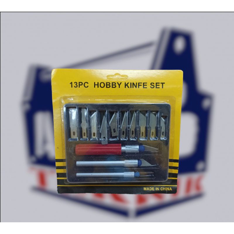 Pisau ukir 13pcs hobby knife murah meriah