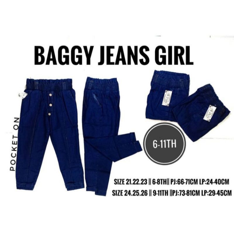 Fahmi - Celana Jeans / Baggy Jeans Anak Perempuan
