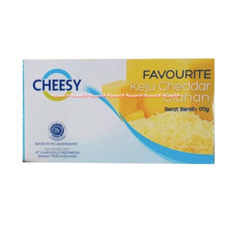 Cheesy Favourite 160gr Processed Cheddar Cheese Keju Chedar Olahan Chese Keju Blok Chesy Favorite Procesed Cedar 160 gr