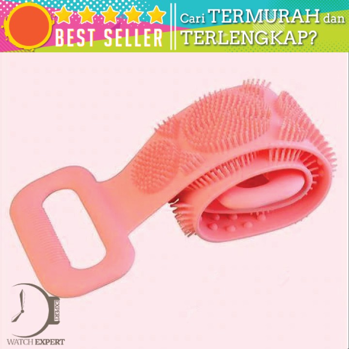 BISA COD Alat Kesehatan Alat Bantu Mandi Sikat Gosok Punggung Silicone Scrub Back Bath Brush