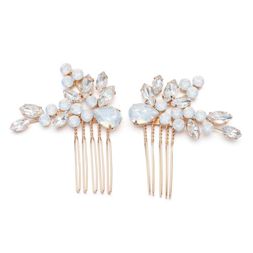 2pcs / set Sisir Rambut Wanita Untuk Aksesoris Pernikahan