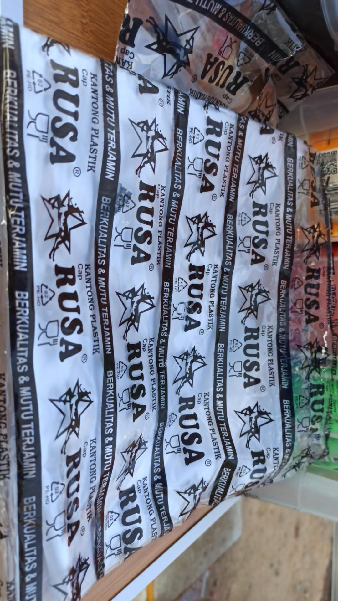 Kresek Bening Rusa 1 Ikat (10 Pcs ) Ukuran 15 / Kresek Kecil Bening