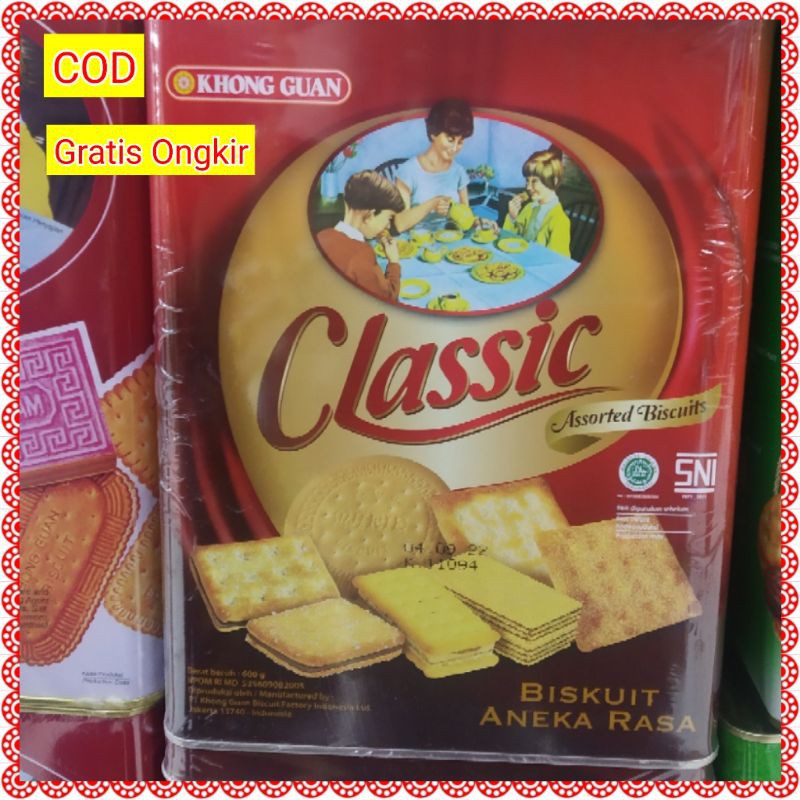 

Makanan Ringan Biskuit Kue Kering Cemilan Snack Kiloan Khong Guan Classic Assorted Biscuits