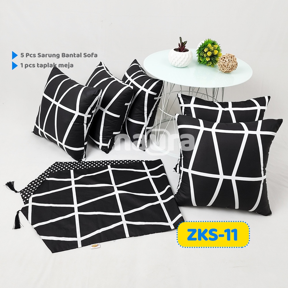 Sarung Bantal Sofa + Taplak Meja Tamu