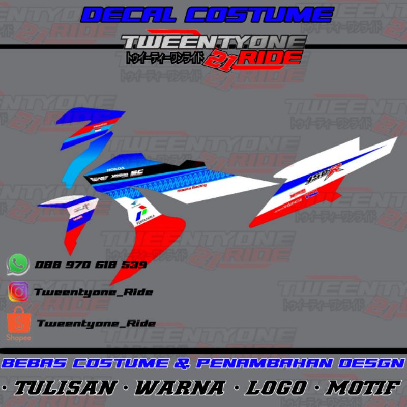 Decal Sonic150R Mandalika