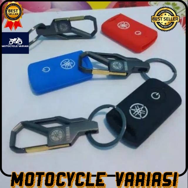 hook Gantungan kunci keyless + cover remot silikon NMAX AEROX XMAX FREEGO LEXI