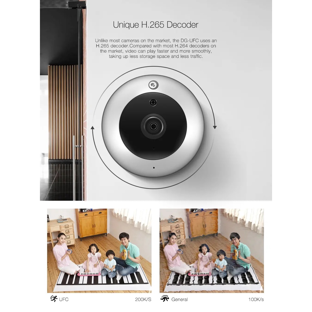 DIGOO DG-UFC - WiFi Smart IP Camera 1080P Kamera Keamanan Spy Cam Mini