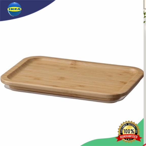 Stoples jar set Penutup Toples/Penutup Wadah Kedap Udara Bambu Kotak Persegi 21x15cm Penutup, perseg