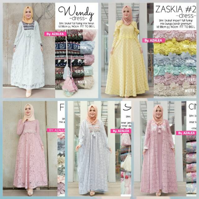 Brokat Dress / Brokat Maxy / Gaun Brokat