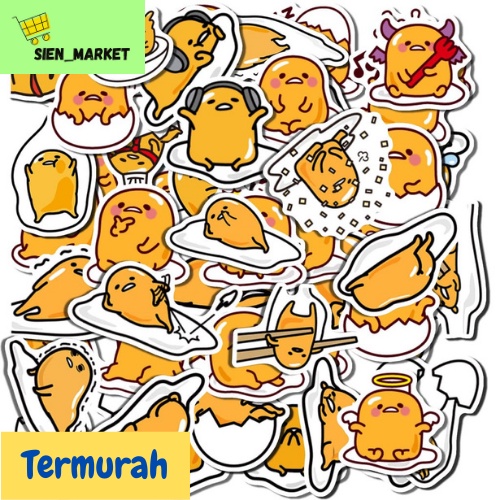 

Sticker Gudetana Satuan Stiker Ecer Murah Sanrio Stiker Gudetama