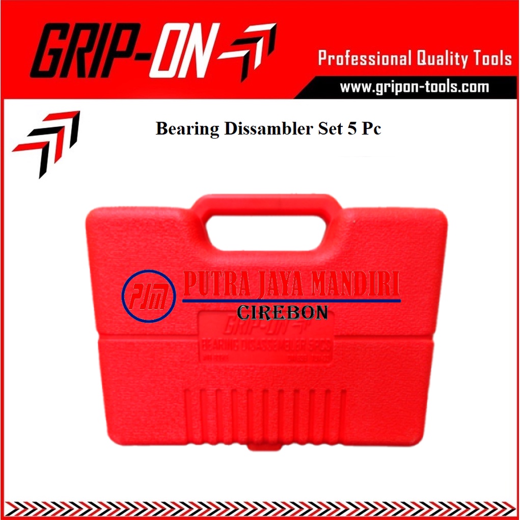 Grip On 18-835 LE Bearing Puller Set 5 pcs Bearing Disassembler / Treker Bearing Dalam Bearing Cvt BEARING DISASSEMBLER 5 PCS SELONGSONG BESAR