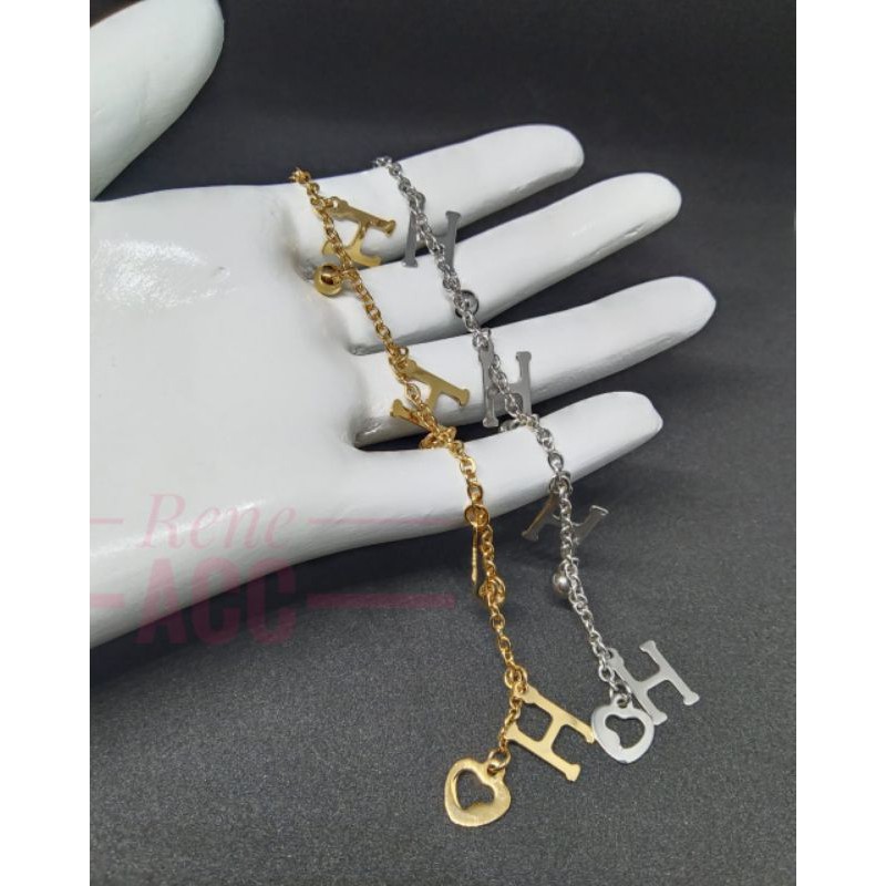 Gelang tangan wanita Titanium Rantai anti karat