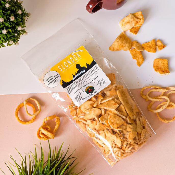 

NEW KERIPIK SLONDOK - CAMILAN PEDAS MANIS - RAOS MAGELANG 100GRAM OKE