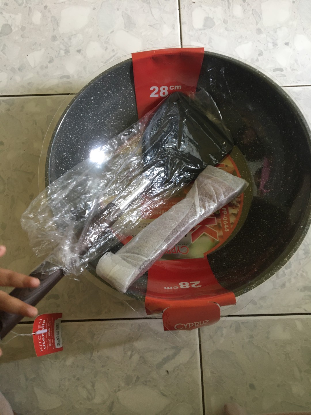 Cypruz Am0995 Am0996 Am0997  Spatula Turner Lubang Gagang Motif Kayu Spatula Sutil Sodet