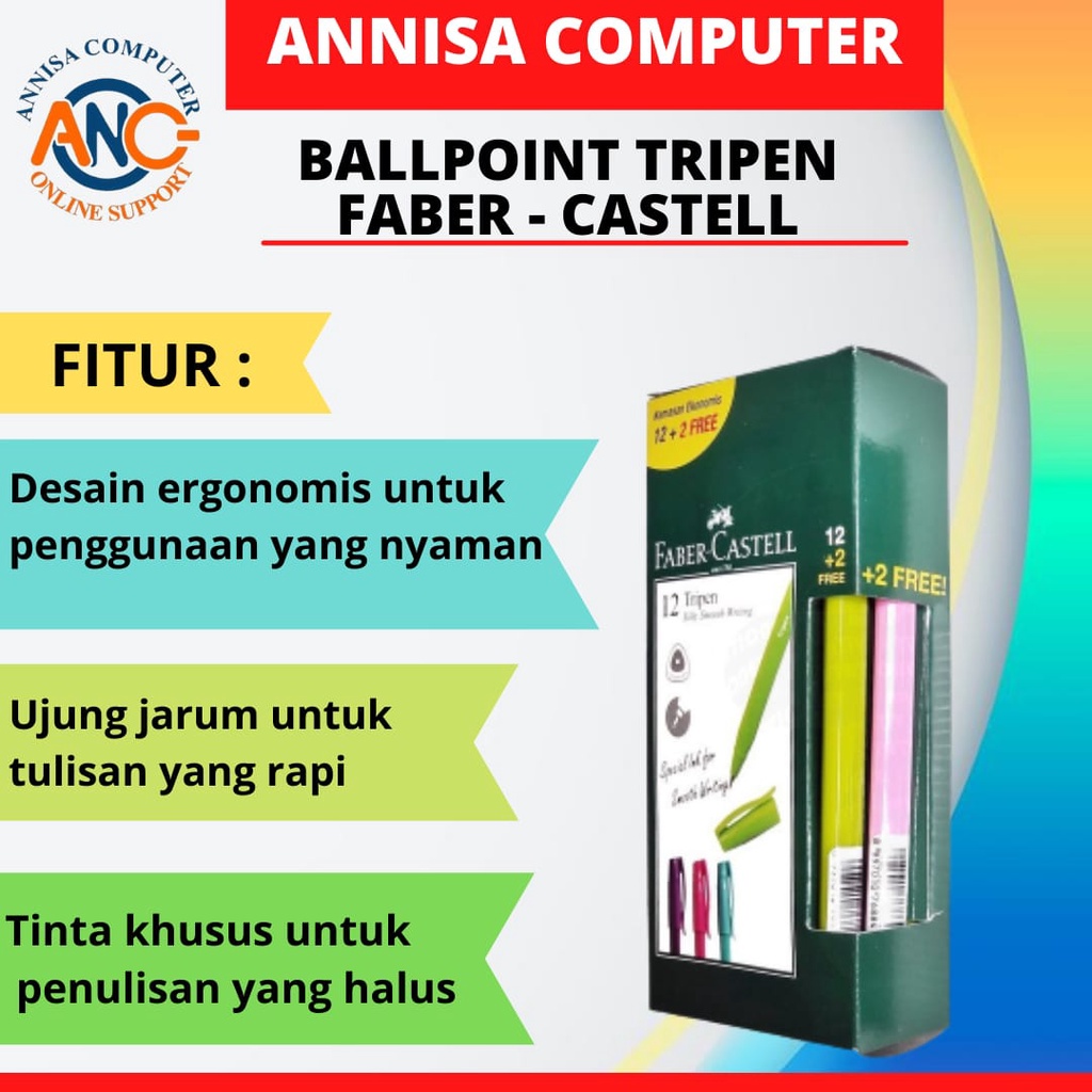 

Pen Faber - Castell Tripen / Pulpen / Balpoint / Balpen Fabercastel